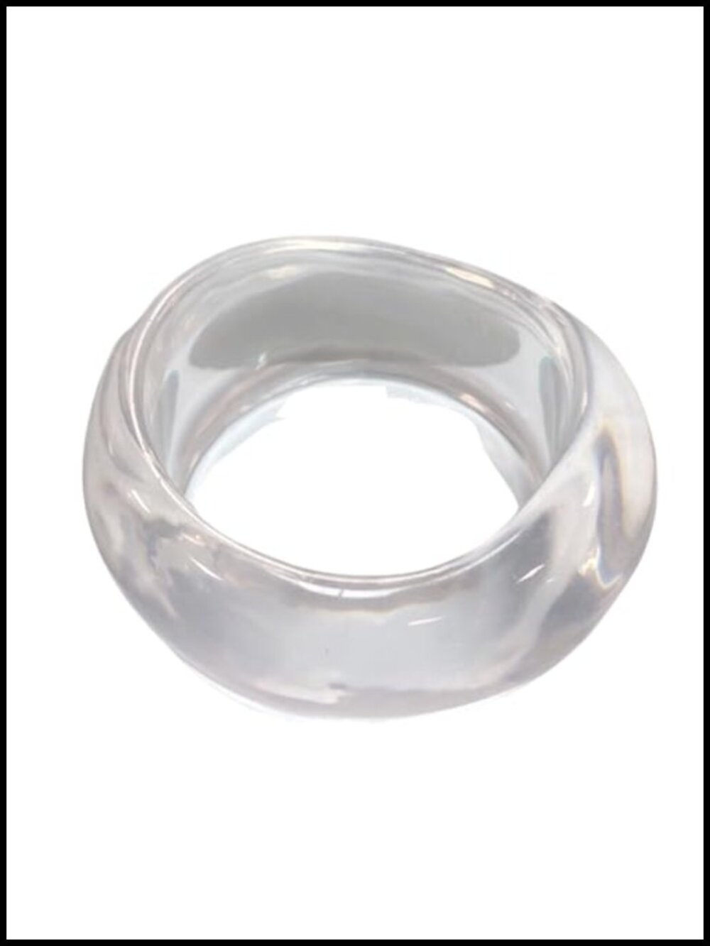 Acrylic Resin Irregular Geometric Bangle Bracelet Wide Chunky Cuff Women
